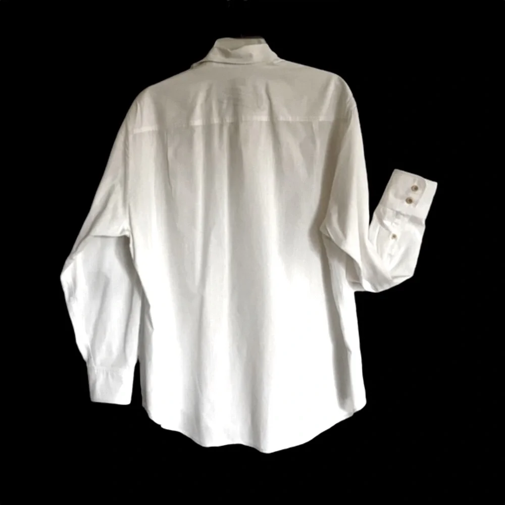 Tommy Bahama Bright White Lux Cotton Embossed Khaki Marlin Relax Edition Shirt